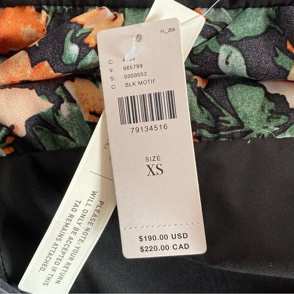 NWT Anthropologie Mare Mare Faux Leather Floral Maxi Dress XS - Picture 10 of 12